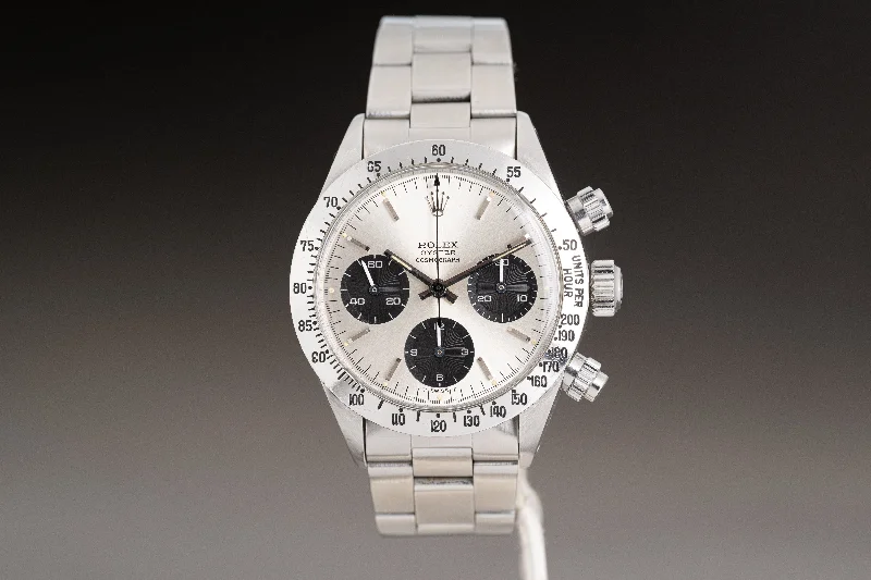 Explore the Best Rolex Timepieces –1975 Rolex Oyster Chronograph 6265 Silver Dial Box & Papers