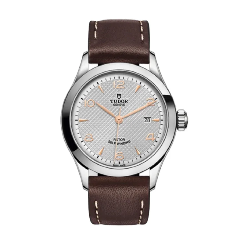 Tudor Watches: A Legacy of Luxury –Tudor 1926 28mm | Brown leather strap | Silver dial | Ladies Watch M91350-0006