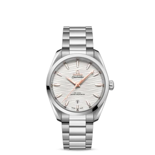 Shop Omega Watches for Ultimate Craftsmanship –Omega Seamaster 38mm Watch - Ref: 220.10.38.20.02.002 - Silver Index Dial, Stainless Steel Bracelet