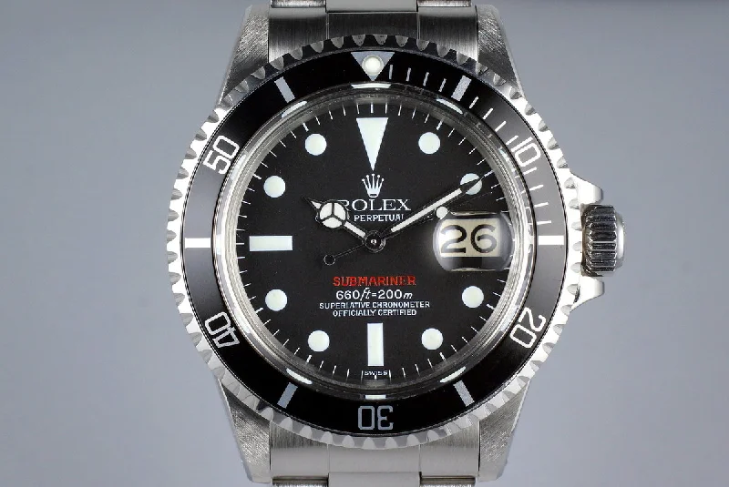 Discover Rolex Watches for Every Lifestyle –1970 Rolex Red Submariner Ref: 1680 Luminova Service Dial