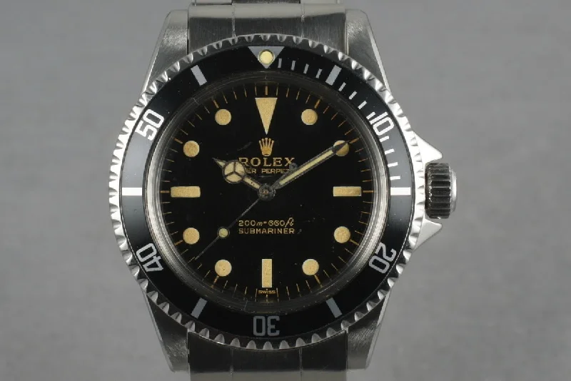 Explore Limited Edition Rolex Watches –1963 Rolex Submariner  5513 Early PCG SWISS Underline Dial