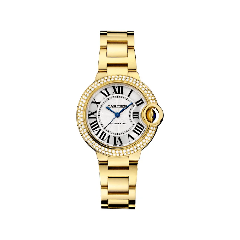 Cartier Watches: A True Symbol of Elegance –Cartier Ballon Bleu WE900451 Yellow Gold Diamond Bezel