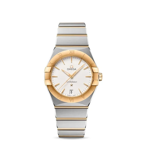 Omega Watches: Crafted for Enduring Quality –Omega Constellation 36mm Watch - Ref: 131.20.36.60.02.002 - Silver Index Dial & 18K Yellow Gold Bezel, Two Tone Stainless Steel & 18K Yellow Gold Bracelet