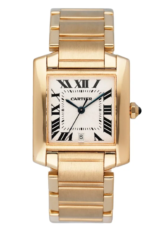 Shop Cartier Watches for Unmatched Quality –Cartier Tank Francaise 1840 18K Yellow Gold Mens Watch