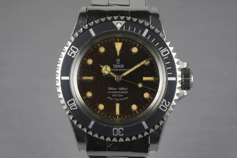 Shop Rolex Watches for Timeless Elegance –1965 Tudor Submariner 7928 Tropical Chapter Ring Dial with Box