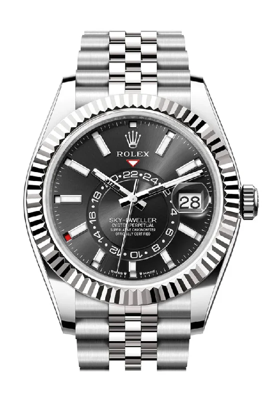 Rolex Watches: Where Luxury Meets Precision –Rolex Sky Dweller 42 Black Dial Oyster Stainless Steel Jubilee Mens Watch 336934