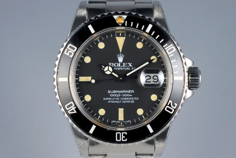 Discover Rolex Watches for Modern Tastes –1981 Rolex Submariner 16800 Matte Dial