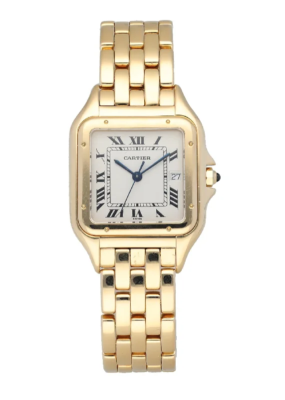 Cartier Watches: Iconic Designs for Timeless Style –Cartier Panthere Large 887968 Yellow Gold Men's Watch