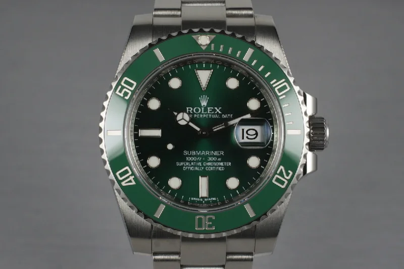 Rolex Watches with Superior Quality –2010 Rolex Green Submariner 116610V with Box and Papers