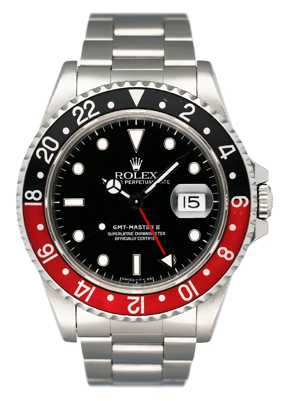 Shop for Classic Rolex Watches Online –Rolex GMT Master II 16710 "Coke" Bezel Mens Watch Box Papers