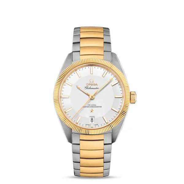 Omega Watches: Precision and Luxury in Every Watch –Omega Constellation 39mm Watch - Ref: 130.20.39.21.02.001 - Silver Index Dial & 18K Yellow Gold Fluted Bezel, Two Tone Stainless Steel & 18K Yellow Gold Bracelet