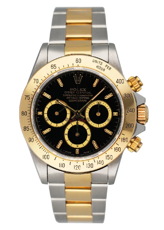 Shop Rare Rolex Timepieces for Ultimate Style –Rolex Daytona 16523 Zenith Black Dial "Inverted 6" Mens Watch