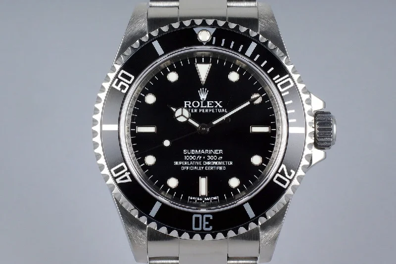 Find Rolex Watches for Timeless Luxury –2012 Rolex Submariner 14060 4 Line Dial with Box and Papers