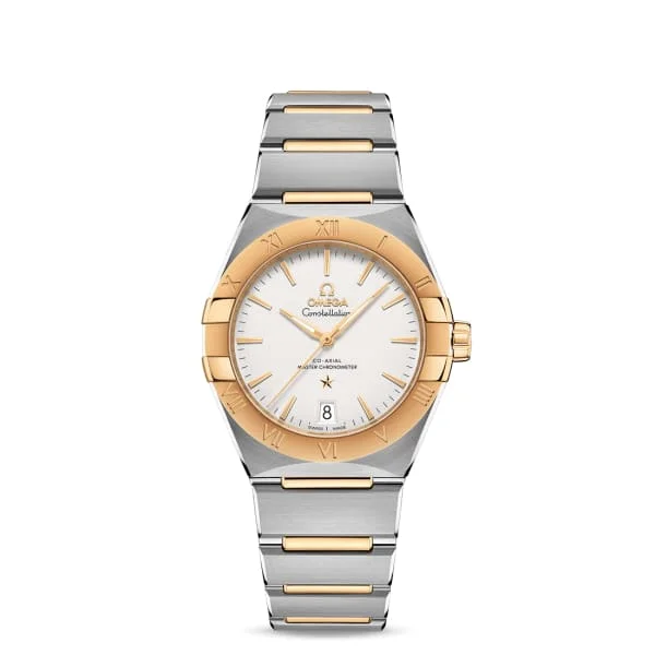 Omega Watches: Precision Timepieces for Every Wrist –Omega Constellation 36mm Watch - Ref: 131.20.36.20.02.002 - Silver Index Dial & 18K Yellow Gold Bezel, Two Tone Stainless Steel & 18K Yellow Gold Bracelet