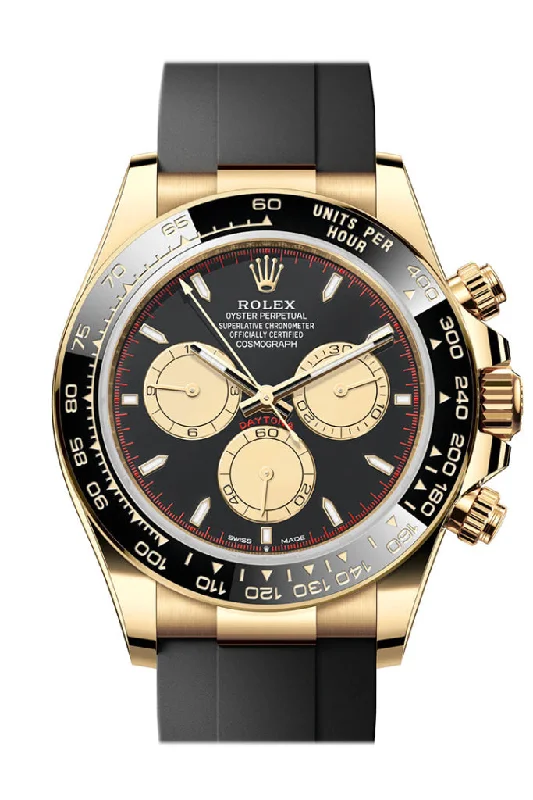 Discover the Best Rolex Models Available –Rolex Daytona 40 Black and Champagne Dial Yellow Gold Mens Watch 126518LN