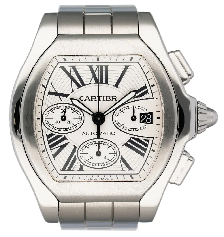 Cartier Watches: Elegance and Precision Combined –Cartier Roadster XL W6206019 Sliver Dial Mens Watch