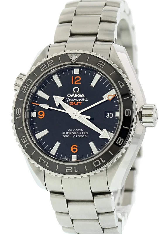 Shop Omega Watches for Iconic Designs –Omega Seamaster Professional GMT 232.30.44.22.01.001 Co-Axial Mens Watch