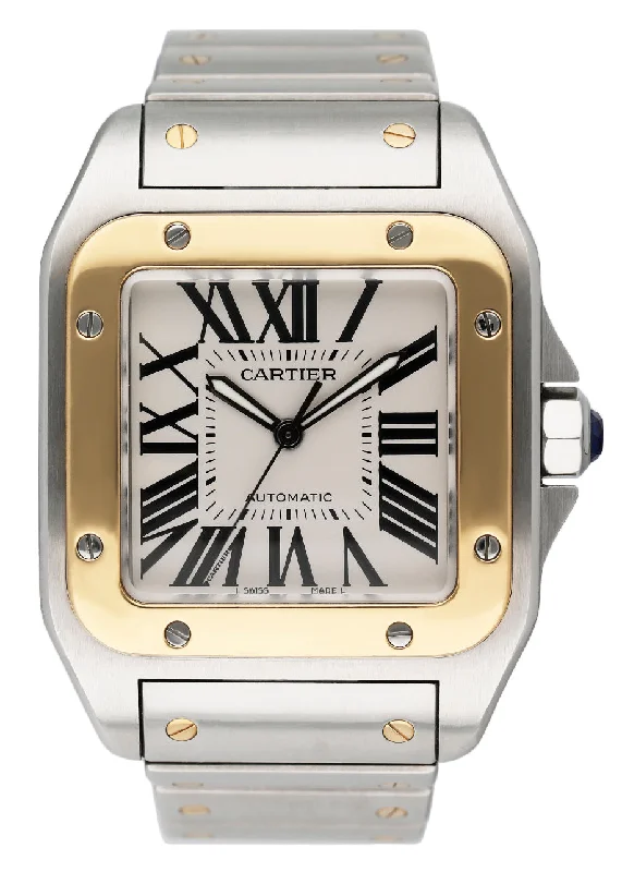 Shop Cartier Watches for the Elite Collector –Cartier Santos-100 XL W200728G Two Tones Mens Watch