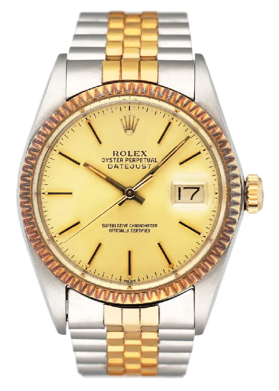 Rolex Watches: Precision Meets Perfection –Rolex Datejust 16013 Champagne Dial Mens Watch Box Papers