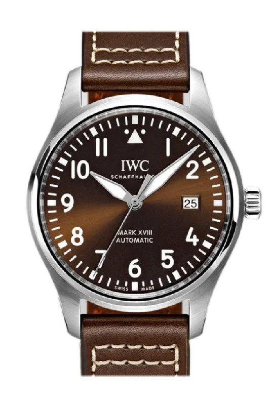 Explore the Collection of IWC Watches Now –IWC Pilot Mark XVIII Edition Automatic Brown Dial 40mm Men's Watch IW327003