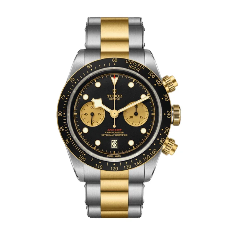 Tudor Watches: Timeless Elegance and Style –Tudor Black Bay Chrono S&G 41mm | Steel and yellow gold bracelet | Black Dial | Men's Watch ref. M79363N-0001