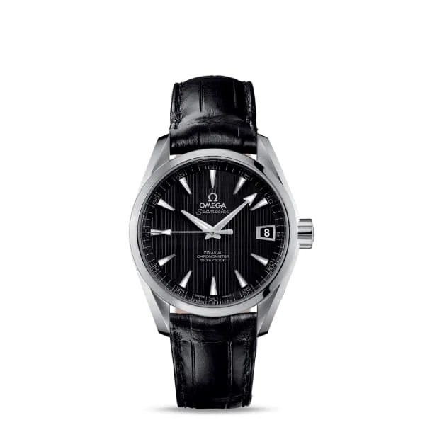 Find Omega Watches with Iconic Designs –Omega Seamaster 39mm Watch - Ref: 231.13.39.21.01.001 - Black Index Dial, Black Leather Strap