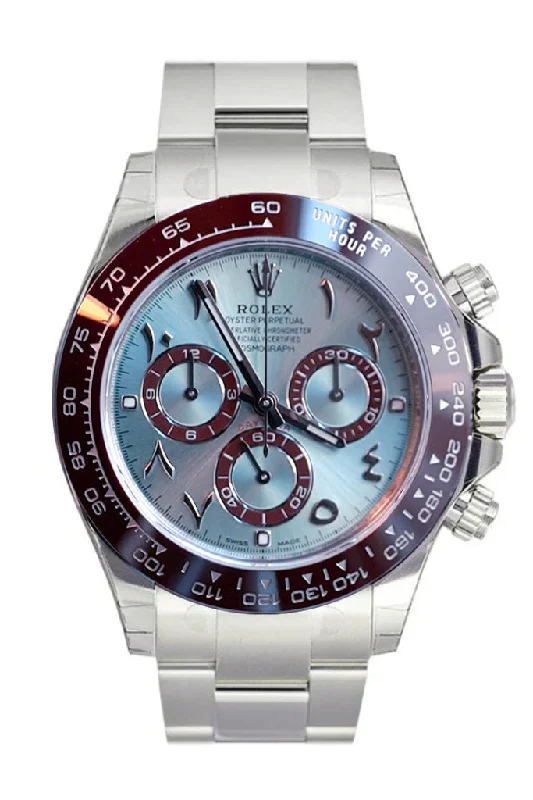 Rolex Watches for Ultimate Luxury –ROLEX Daytona Chronograph Blue Dial Arabic Platinum Men's Watch 116506