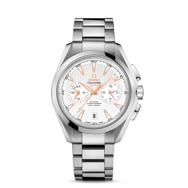 Omega Watches: Where Swiss Precision Meets Style –Omega Seamaster 43mm Watch - Ref: 231.10.43.52.02.001 - Silver Chronograph Index Dial, Stainless Steel Bracelet