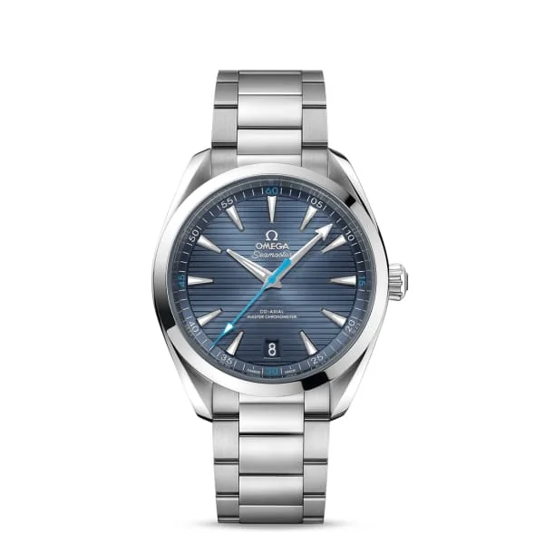 Discover Omega’s Signature Timepieces –Omega Seamaster 41mm Watch - Ref: 220.10.41.21.03.002 - Blue Index Dial, Stainless Steel Bracelet