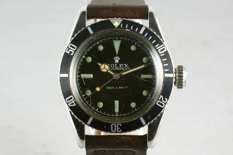 Timeless Rolex Watches Available for Purchase –Rolex Submariner Ref: 6538 Big Crown