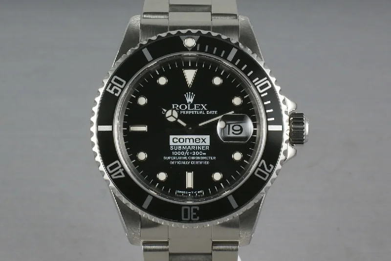 Rolex Watches: Precision and Luxury Combined –Rolex Submariner 16610 COMEX with RSC service papers