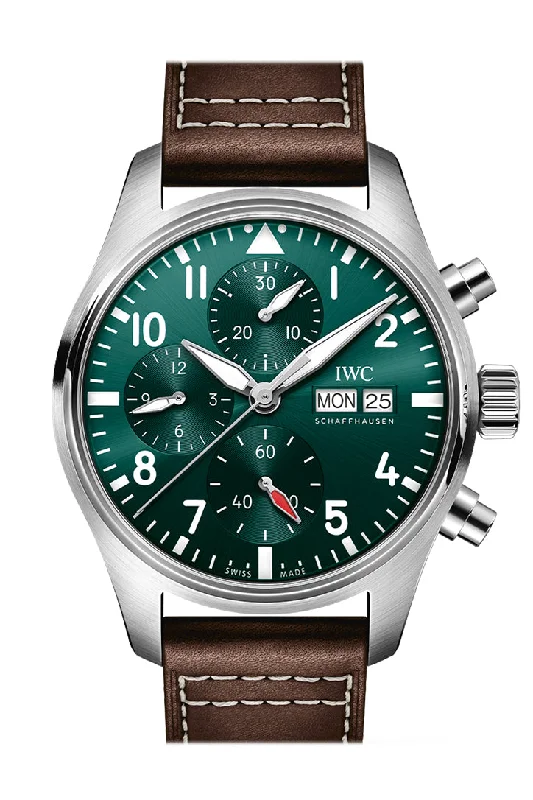 IWC Watches: Masterpieces of Swiss Craftsmanship –IWC Pilot Chronogragh 41 Green Dial Watch IW388103