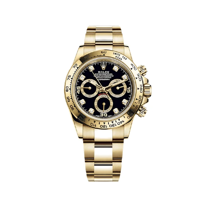 Discover the World of Rolex Timepieces Now –Rolex Daytona 116508 Yellow Gold Black Diamond Dial