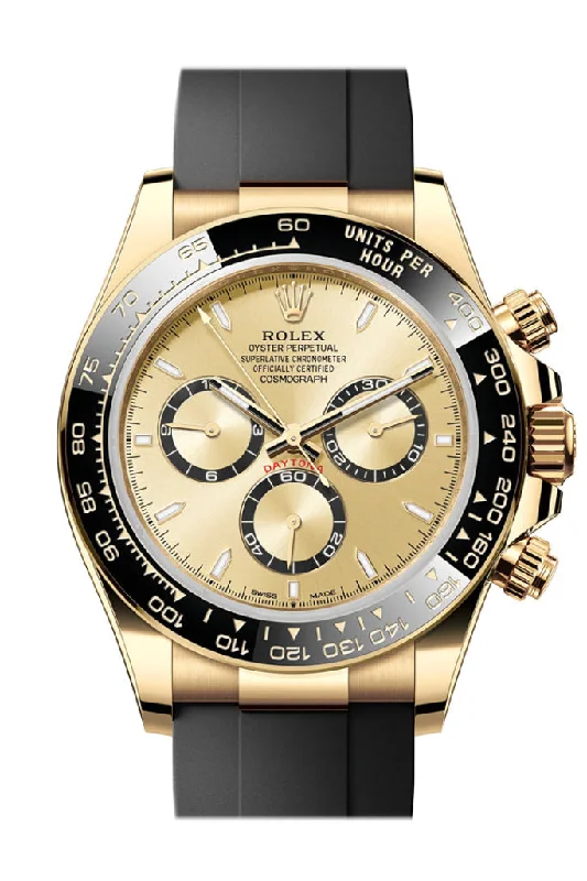 Timeless Rolex Timepieces Online –Rolex Daytona 40 Golden Dial Yellow Gold Mens Watch 126518LN