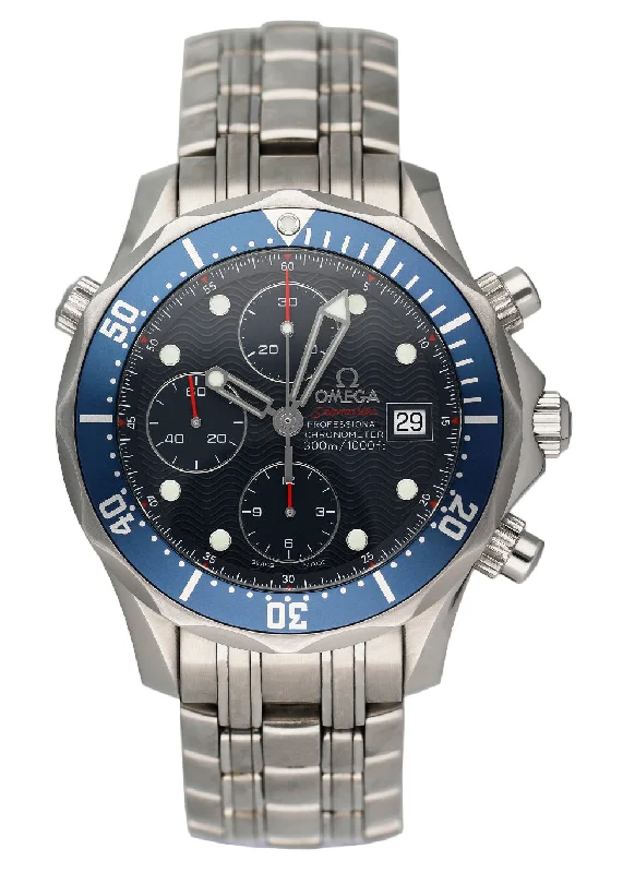 Shop Omega Watches for Legendary Style –Omega Seamaster Chronograph Stainless Steel Mens Watch