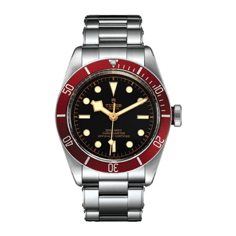 Tudor Watches for Luxury Timekeeping –Tudor Black Bay Heritage 41mm | rivet steel bracelet | black domed Dial | Men's Watch ref. M79230R-0012