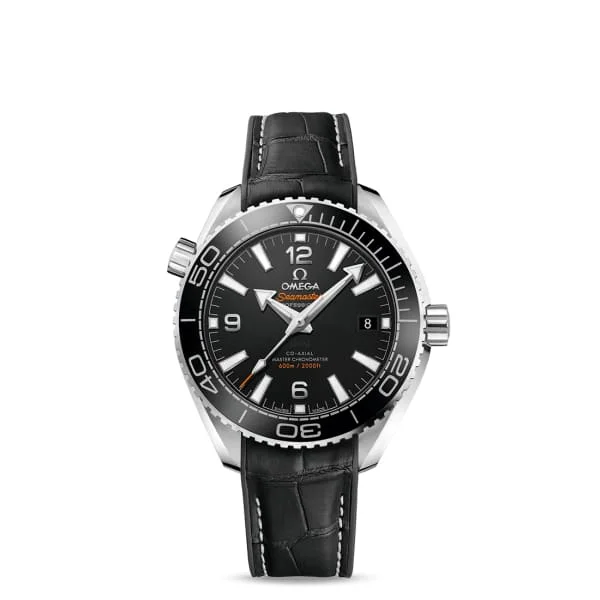 Omega Watches: Timeless Precision for Every Wrist –Omega Seamaster 40mm Watch - Ref: 215.33.40.20.01.001 - Black Index Dial, Black Leather Strap