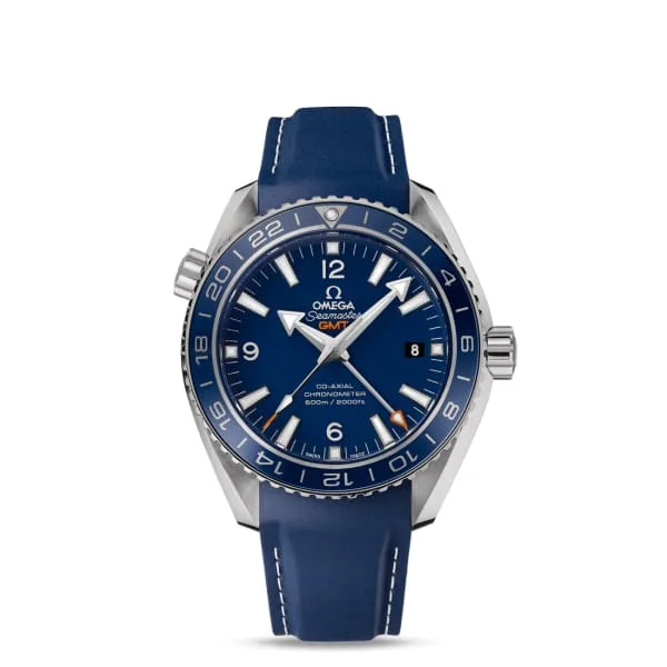 Omega Watches: Iconic Designs for the Watch Enthusiast –Omega Seamaster 44mm Watch - Ref: 232.92.44.22.03.001 - Blue Index Dial in Titanium Case, Blue Rubber Strap