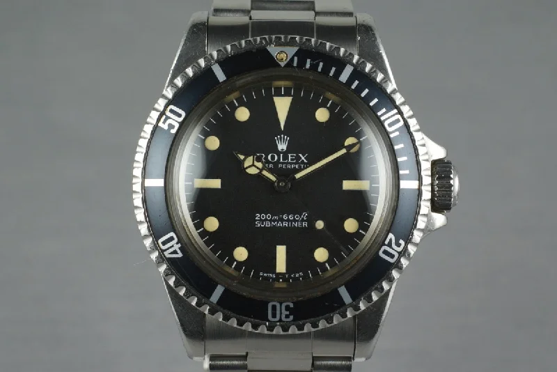 Rolex Watches: Crafted for Excellence –1967 Rolex Submariner 5513 Meters First with RSC Papers