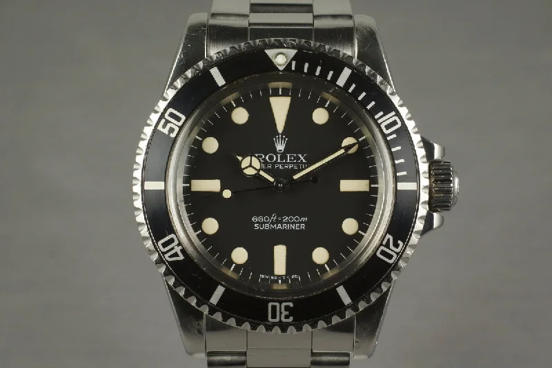 Discover Rolex Watches That Make a Statement –1978 Rolex Submariner 5513 Mark 1 Maxi Dial