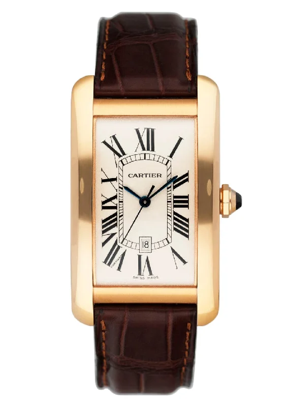 Cartier Watches: Built to Last a Lifetime –Cartier Tank Americaine Large W2609156 18K Rose Gold Watch