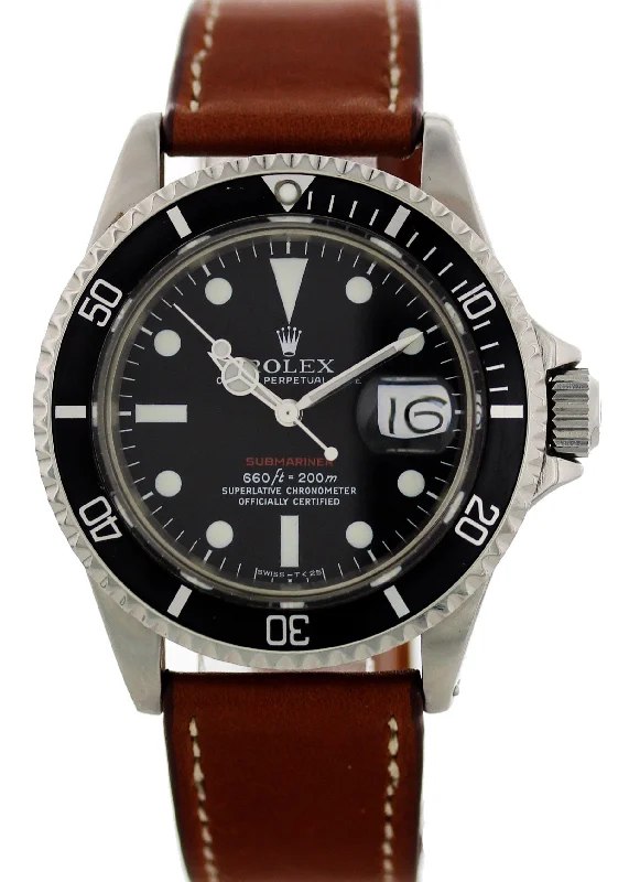 Rolex Watches: A Tradition of Excellence –Rolex Submariner Red 1680 Mens Vintage Watch