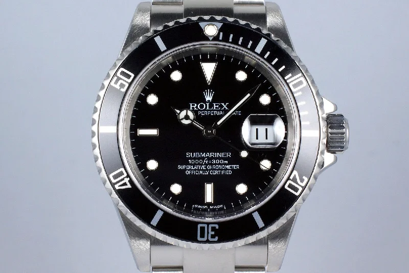 Rolex Watches: Craftsmanship and Luxury –2006 Rolex Submariner 16610 with Box and Papers