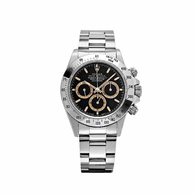 Shop Rolex Watches with Impeccable Quality –Rolex Daytona 16520 Stainless Steel Black Patrizzi Dial T Serial Zenith (1997)