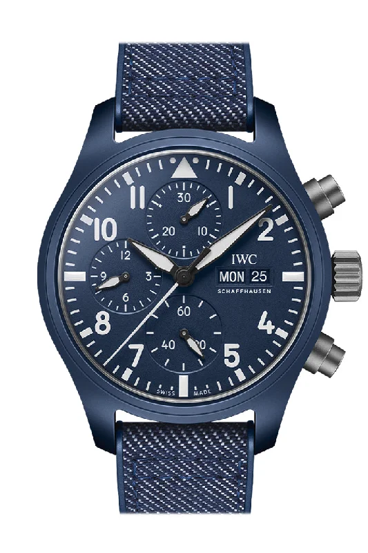 IWC Watches for Luxury Timekeeping –IWC Pilot Chronogragh Top Gun Oceana 41 Blue Dial Watch IW389404