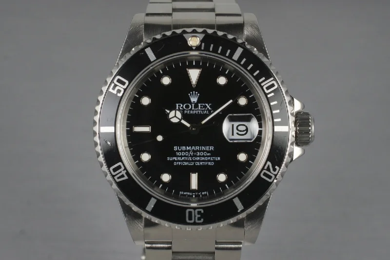 Classic Rolex Models Available –1995 Rolex Submariner 16610 with Box and Papers