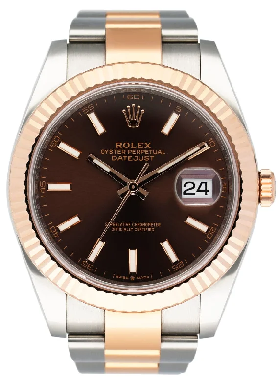 Find Your Perfect Rolex Watch –Rolex Datejust 41 126331 Chocolate Dial Mens Watch Box Papers