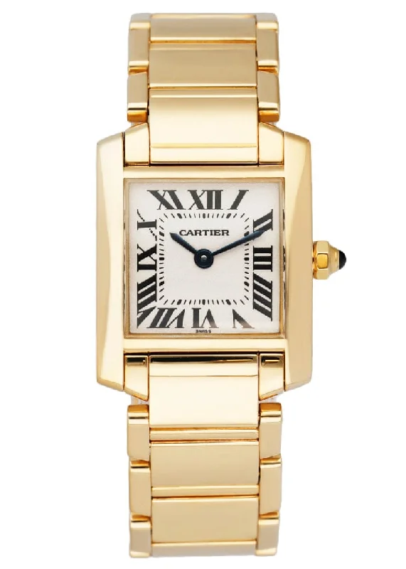 Discover Cartier Watches with Exceptional Design –Cartier Tank Francaise W50002N2 Yellow Gold Ladies Watch Box Papers