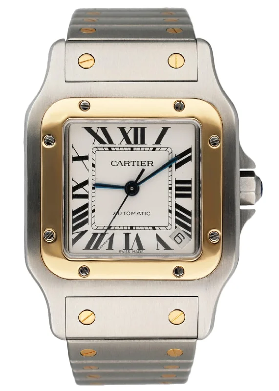 Shop Cartier Watches for Classic Luxury –Cartier Santos Galbee W20099C4 Two-Tone Mens Watch