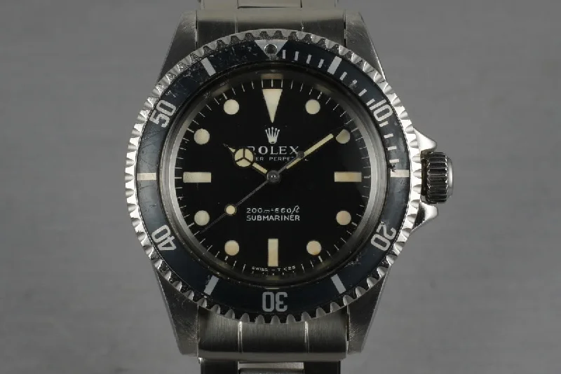 Timeless Rolex Watches with Legendary Appeal –1967 Rolex Submariner 5513 Meters First with 7206 bracelet